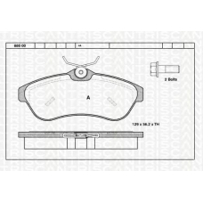 8110 28027 TRIDON Brake pads - rear