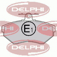 LP1409 DELPHI Комплект тормозных колодок, дисковый тормоз