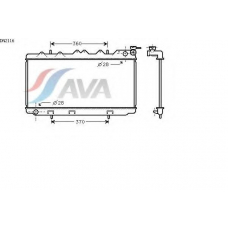 DN2116 AVA Радиатор, охлаждение двигателя
