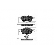 32834 SPIDAN Комплект тормозных колодок, дисковый тормоз