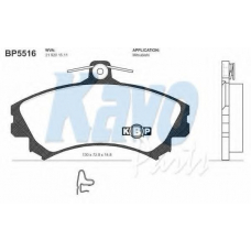 BP-5516 KAVO PARTS Комплект тормозных колодок, дисковый тормоз