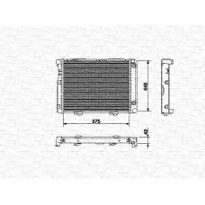 350213532000 MAGNETI MARELLI Радиатор, охлаждение двигателя