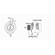 063321806010 MAGNETI MARELLI Генератор