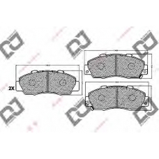 BP1205 DJ PARTS Комплект тормозных колодок, дисковый тормоз