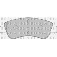 BBP1703 BORG & BECK Комплект тормозных колодок, дисковый тормоз