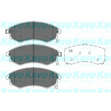 KBP-7507 KAVO PARTS Комплект тормозных колодок, дисковый тормоз