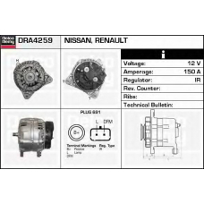 DRA4259 DELCO REMY Генератор