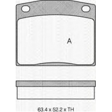 8110 40017 TRIDON Brake pads - front