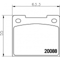 8DB 355 005-971 HELLA PAGID Комплект тормозных колодок, дисковый тормоз