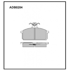 ADB0204 Allied Nippon Тормозные колодки