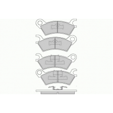 12-0250 E.T.F. Комплект тормозных колодок, дисковый тормоз