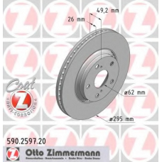 590.2597.20 ZIMMERMANN Тормозной диск