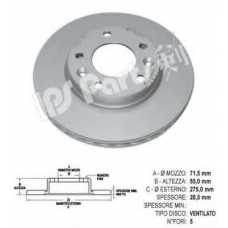 IBT-1K10 IPS Parts Тормозной диск