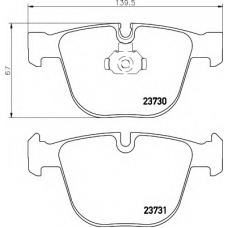 8DB 355 010-751 HELLA Комплект тормозных колодок, дисковый тормоз