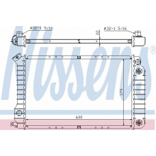60948A NISSENS Радиатор, охлаждение двигателя