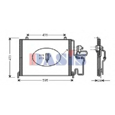 182015N AKS DASIS Конденсатор, кондиционер