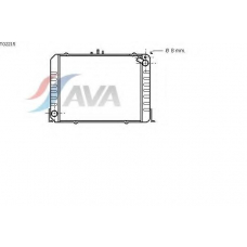 TO2215 AVA Радиатор, охлаждение двигателя