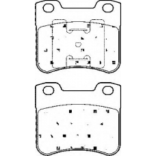 BP870 QUINTON HAZELL Комплект тормозных колодок, дисковый тормоз