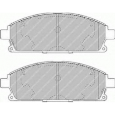 FSL1263 FERODO Комплект тормозных колодок, дисковый тормоз