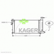 31-3635 KAGER Радиатор, охлаждение двигателя