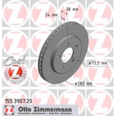 155.3907.20 ZIMMERMANN Тормозной диск