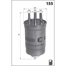 ELG5336 MECAFILTER Топливный фильтр