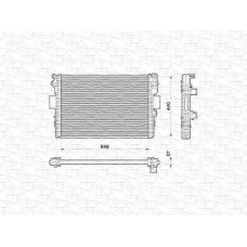 350213169000 MAGNETI MARELLI Радиатор, охлаждение двигателя