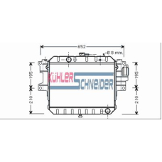 2603901 KUHLER SCHNEIDER Радиатор, охлаждение двигател