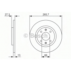 0 986 479 909 BOSCH Тормозной диск