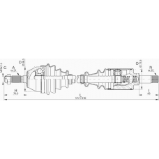 DRS6006.00 OPEN PARTS Приводной вал