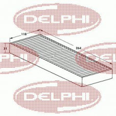 TSP0325105 DELPHI Фильтр, воздух во внутренном пространстве