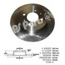 IBP-1514 IPS Parts Тормозной диск