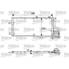 817844 VALEO Конденсатор, кондиционер