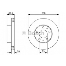 0 986 479 B99 BOSCH Тормозной диск