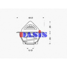 750981N AKS DASIS Термостат, охлаждающая жидкость