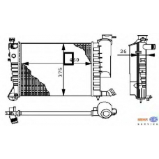 8MK 376 710-251 HELLA Радиатор, охлаждение двигателя