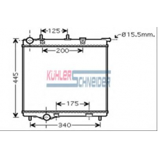 0700071 KUHLER SCHNEIDER Радиатор, охлаждение двигател