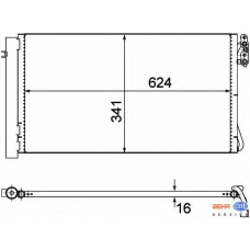 8FC 351 302-621 HELLA Конденсатор, кондиционер