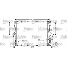 734739 VALEO Радиатор, охлаждение двигателя