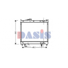 320011N AKS DASIS Радиатор, охлаждение двигателя