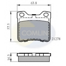 CBP01060 COMLINE Комплект тормозных колодок, дисковый тормоз