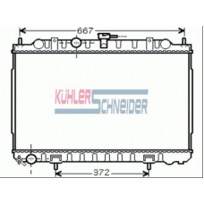 1600951 KUHLER SCHNEIDER Радиатор, охлаждение двигател