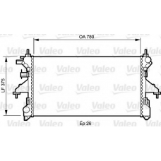 735255 VALEO Радиатор, охлаждение двигателя