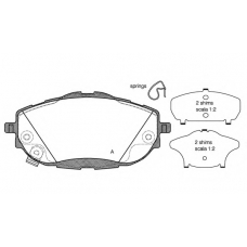 BPA1561.02 OPEN PARTS Комплект тормозных колодок, дисковый тормоз