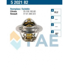 5202182 FAE Термостат, охлаждающая жидкость