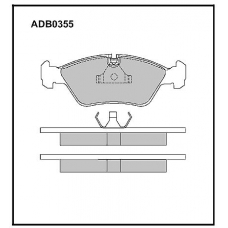 ADB0355 Allied Nippon Тормозные колодки