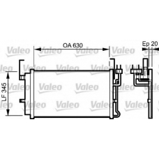 818198 VALEO Конденсатор, кондиционер