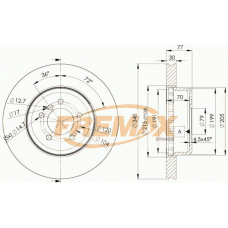 BD-3402-50 FREMAX Тормозной диск