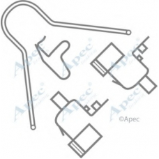 KIT401 APEC Комплектующие, тормозные колодки