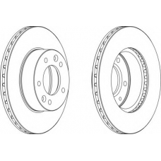 DDF455 FERODO Тормозной диск